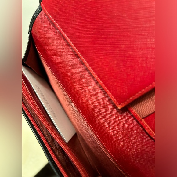 Salvatore Ferragamo Black Saffiano Leather Continental Gancini Long Wallet - Picture 6 of 8